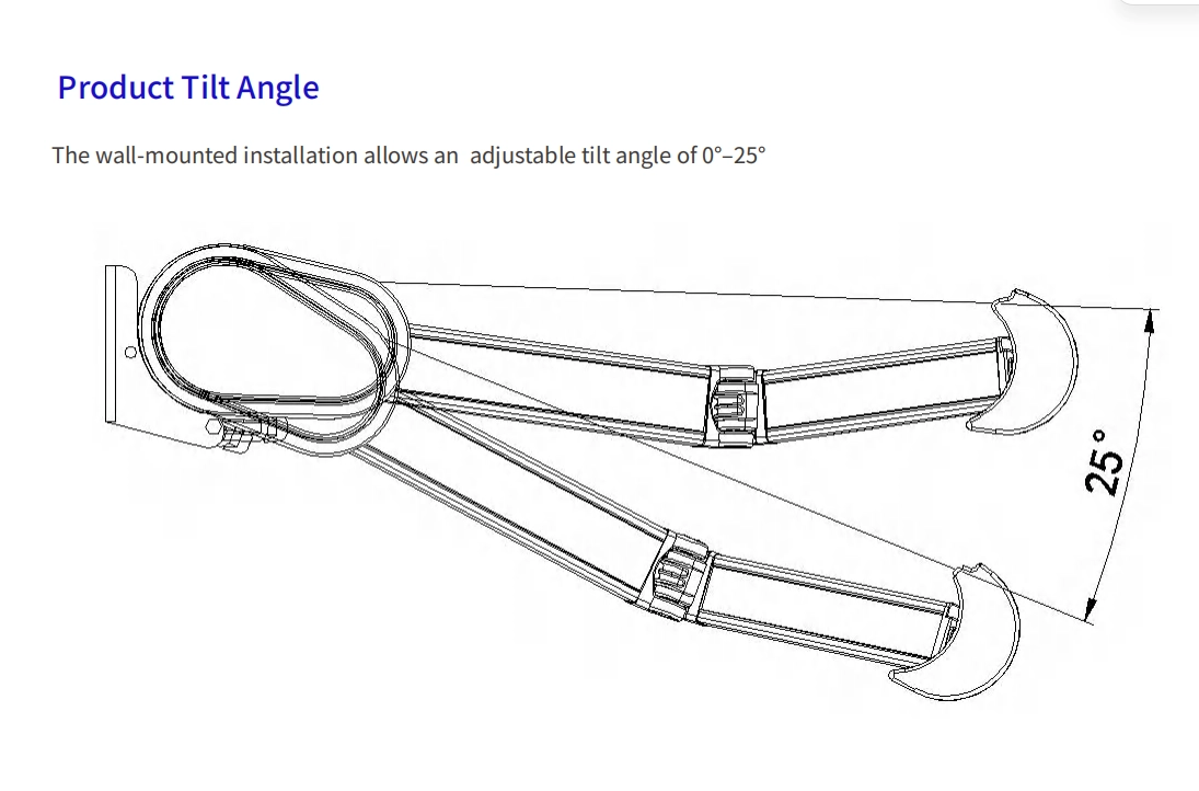caf260-150m-c product tilt angle